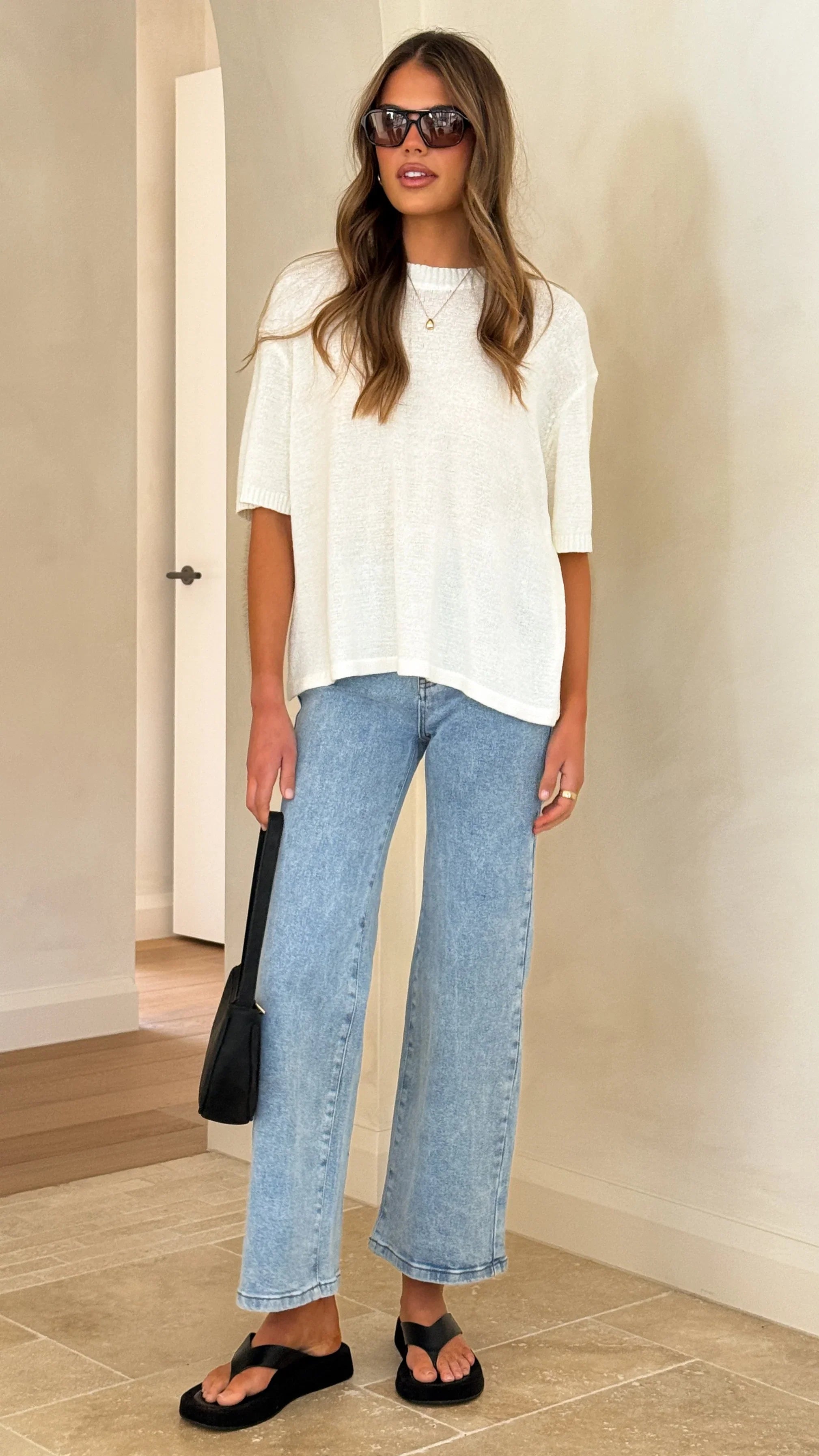 Vinnie Straight Leg Jeans Light Blue