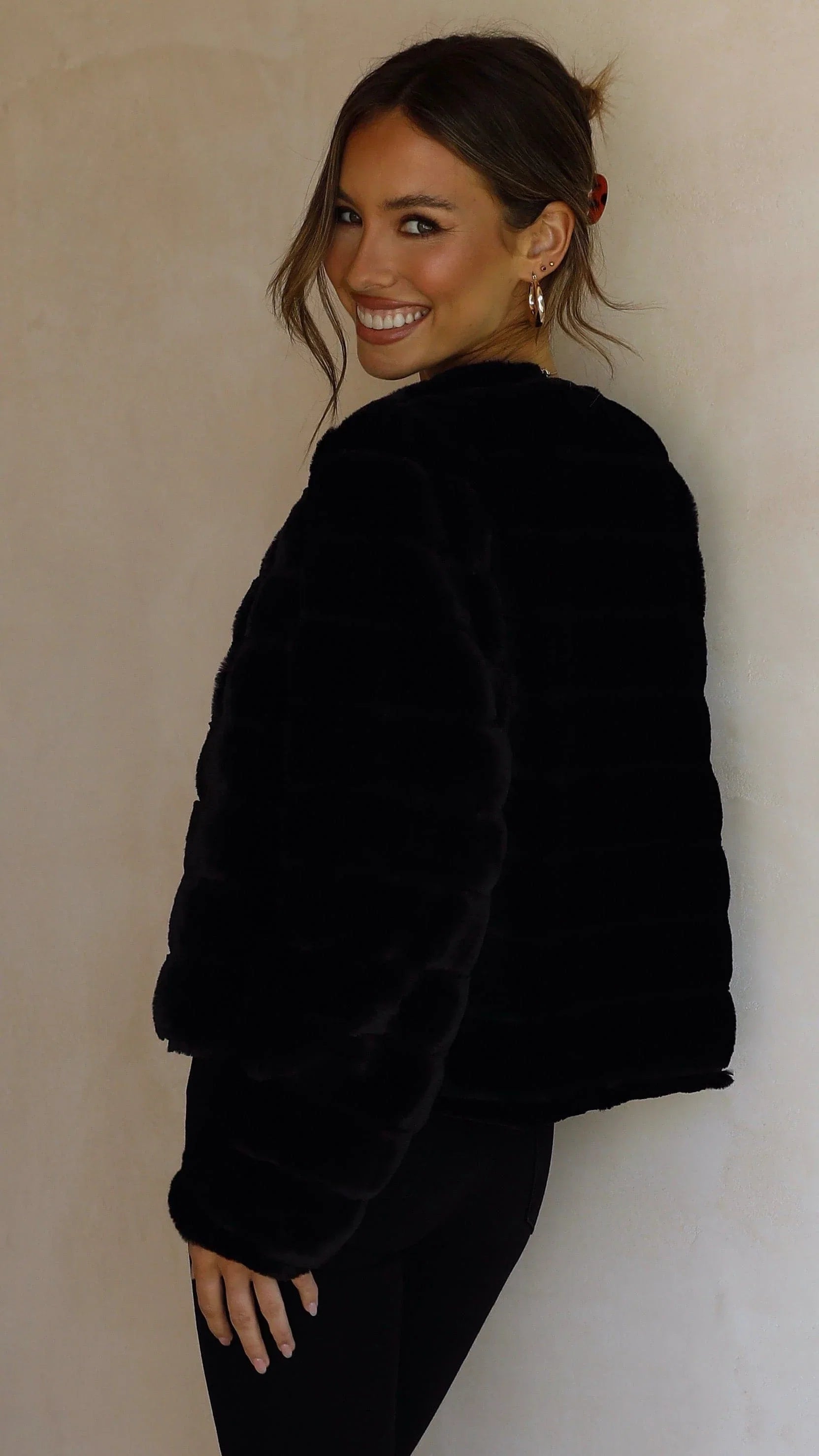 Tully Crop Jacket Black