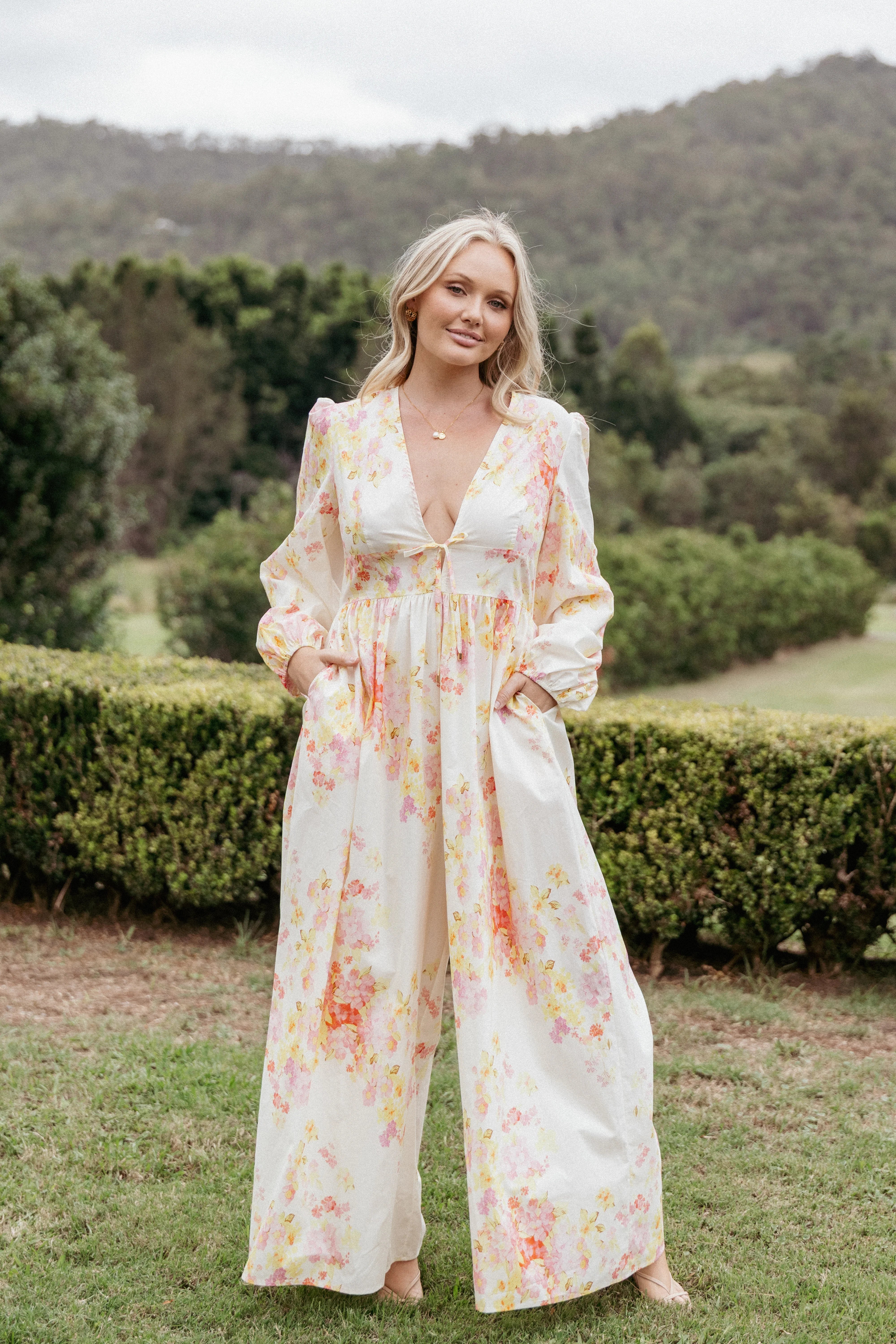 Celestine Jumpsuit Pink Floral