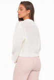 Inara Zip Cardigan Cream