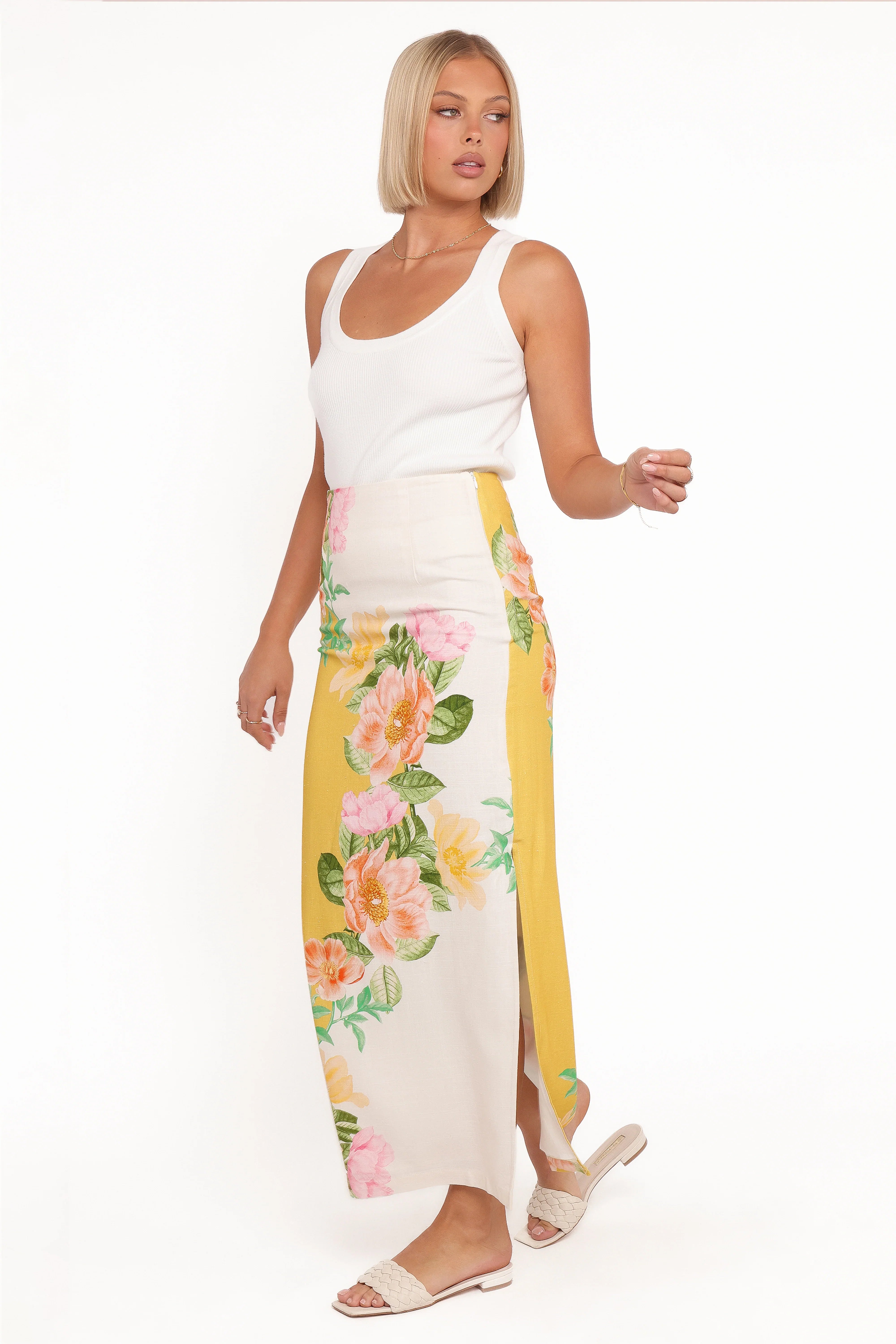 Peta Maxi Skirt Yellow Poppy