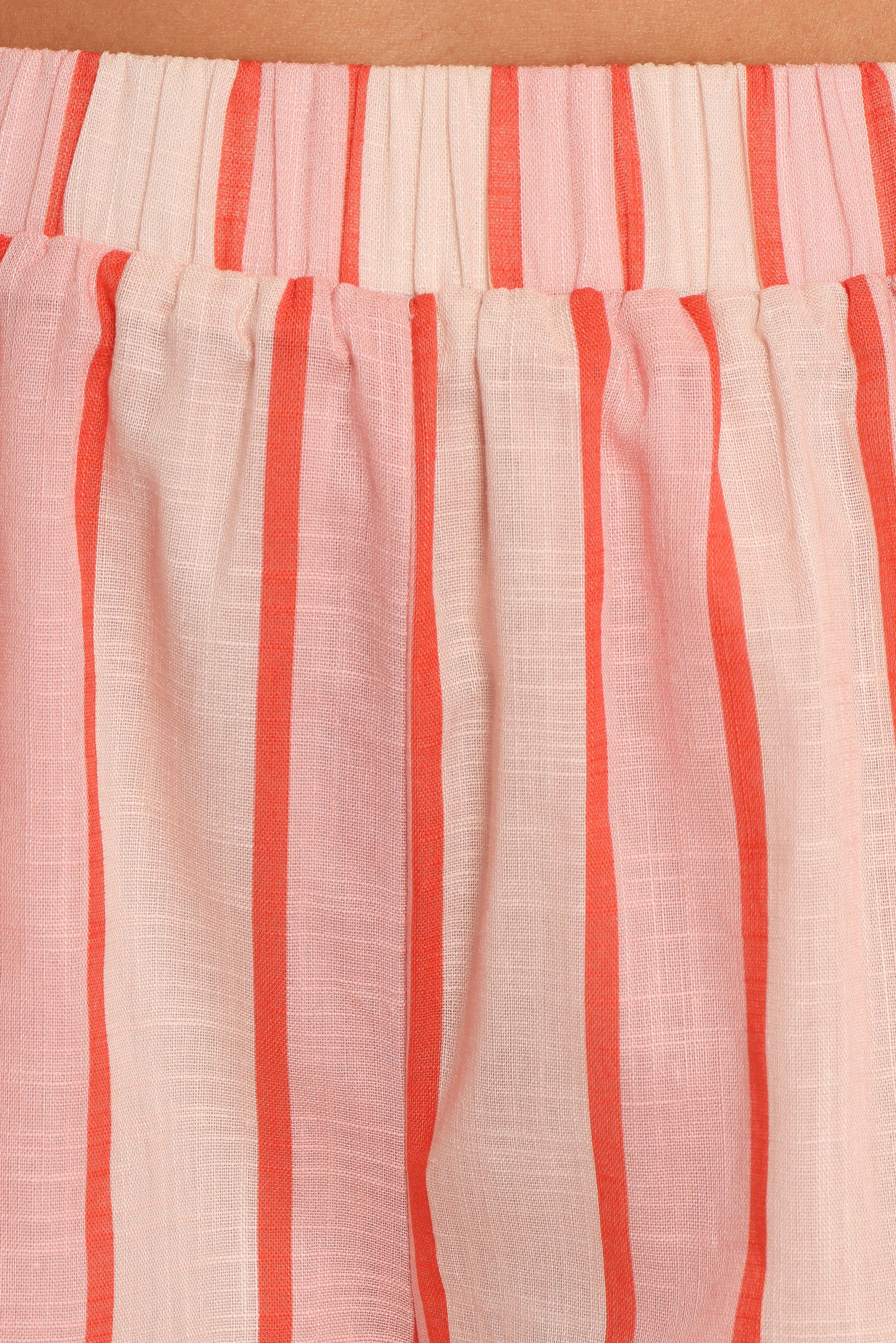 Aaliyah Shorts Pink Stripe