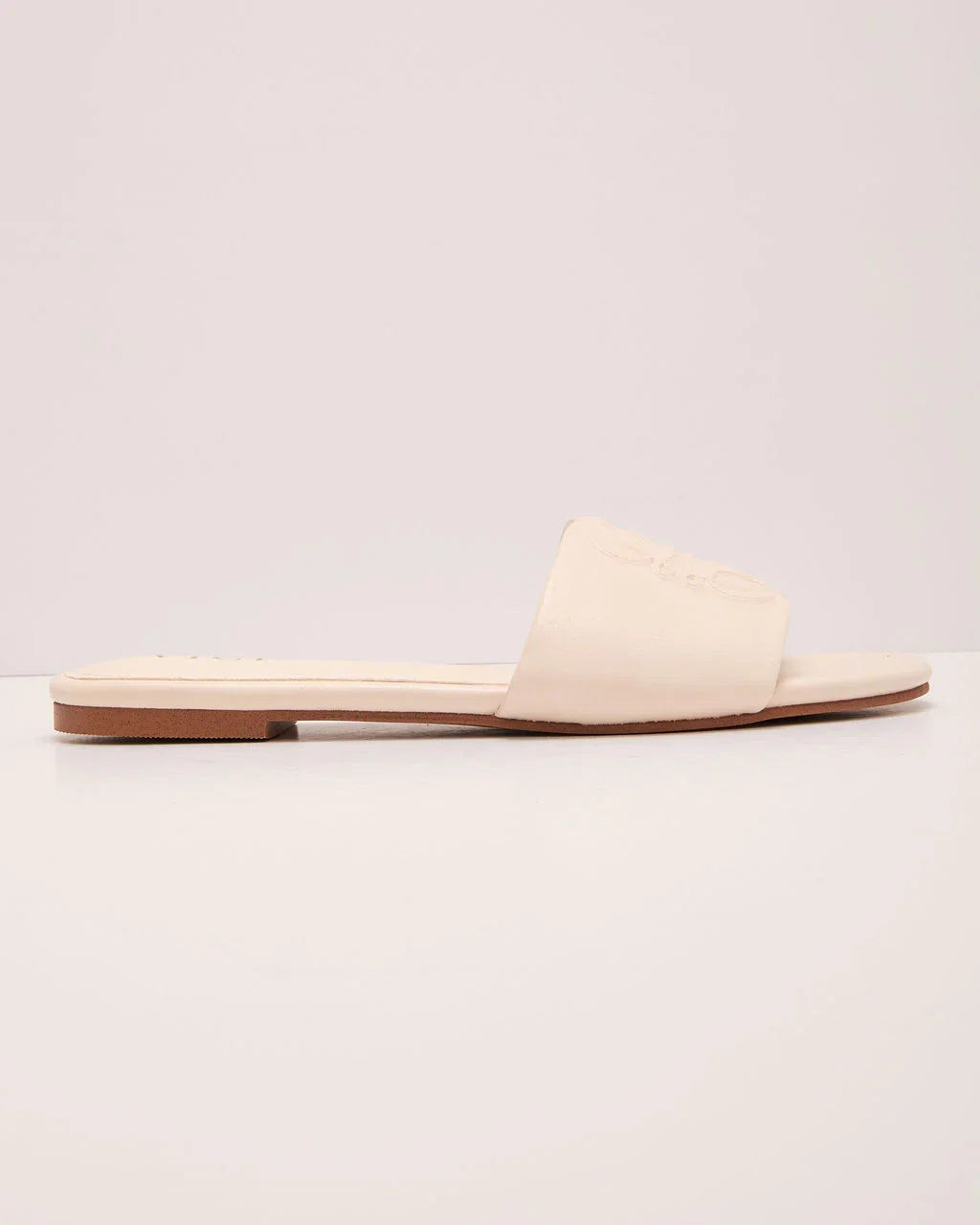 Santorini Sun Faux Leather Tonal Design Sandals