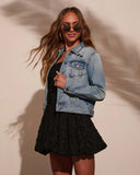 Blue Jean Baby Distressed Denim Jacket
