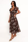 Farryn Maxi Dress Brown Grey