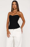 Pinky Promise Strapless Bustier Black