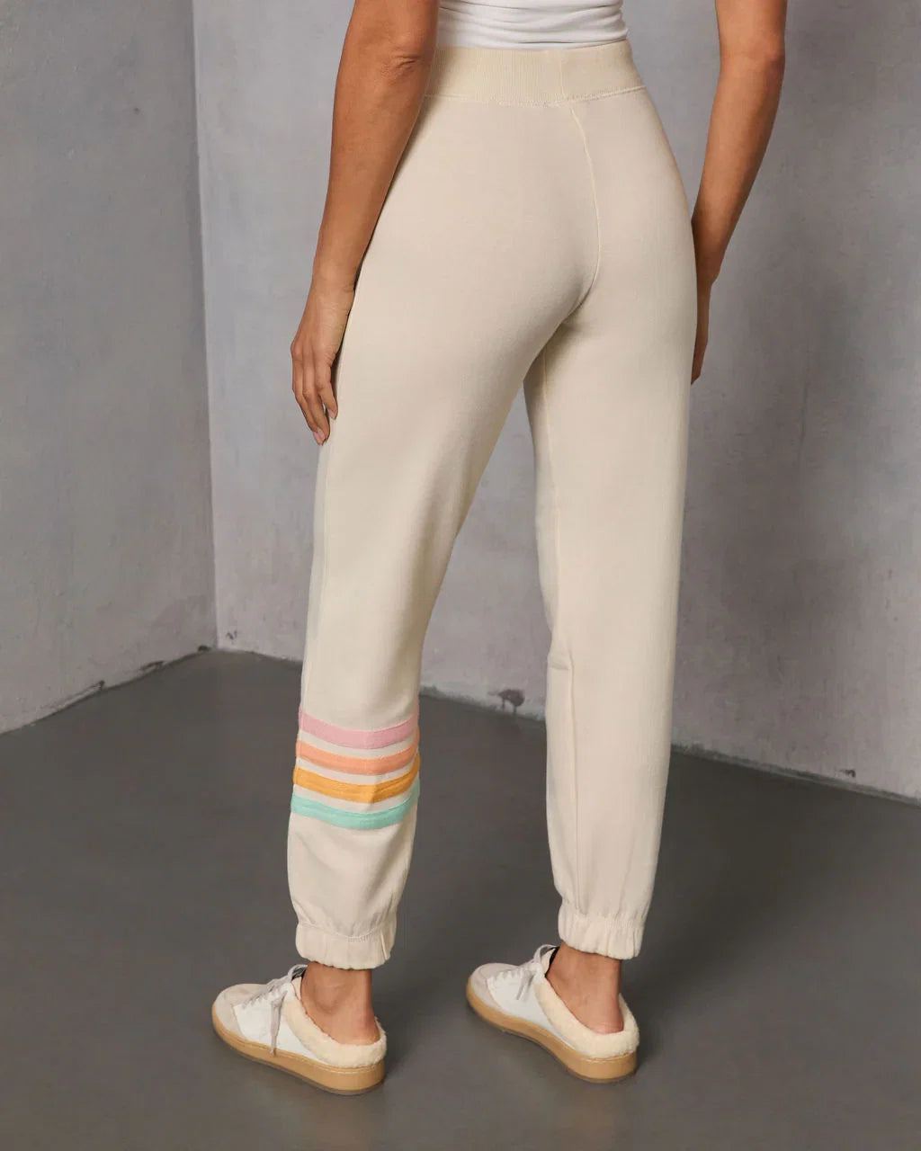 Seloria Striped Hem Sweatpants