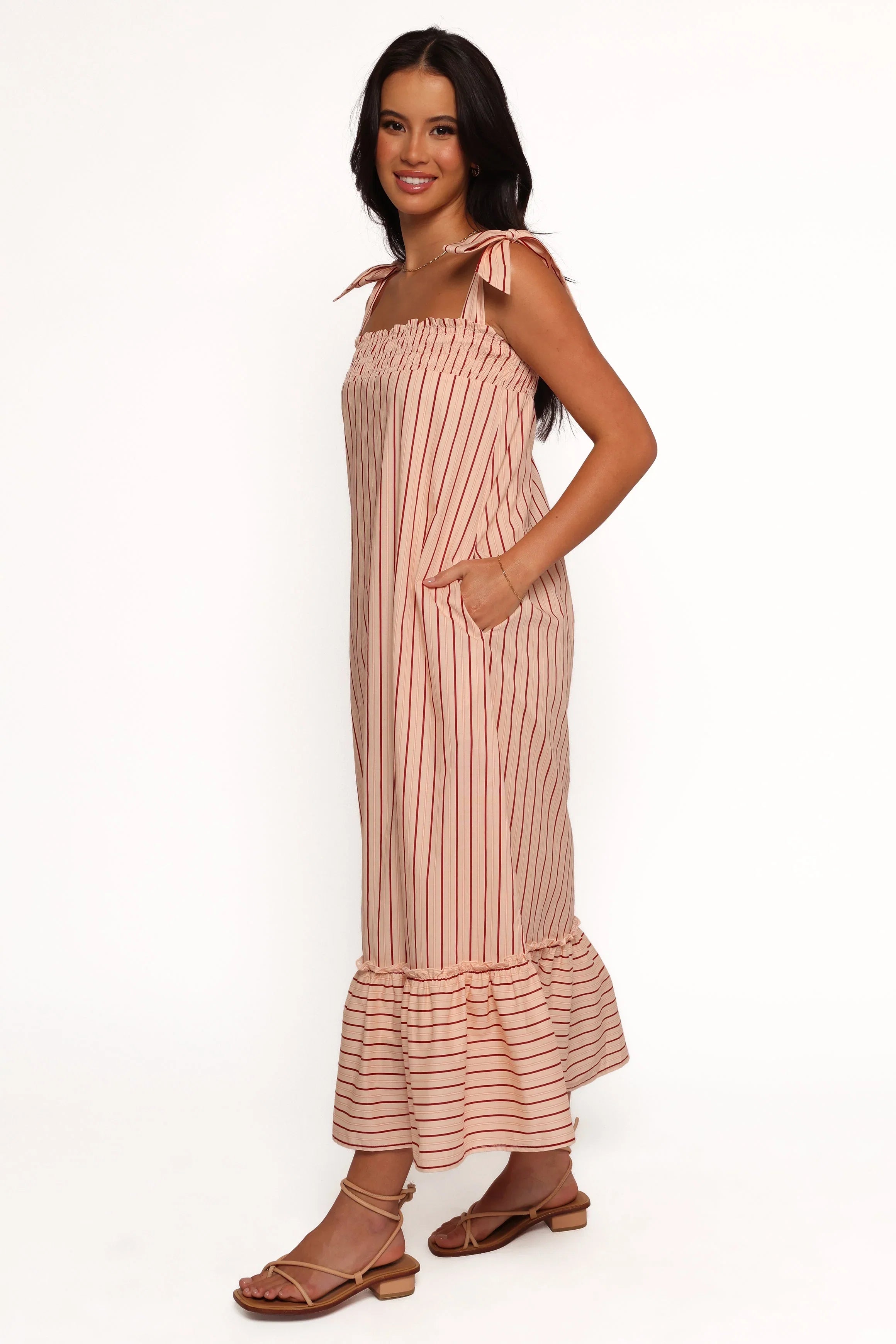 Irina Maxi Dress Pink Stripe