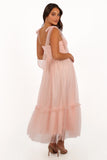 Floret Midi Dress Petal Pink