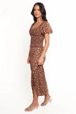Zola Skirt Set Brown Ditsy Floral