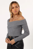 Aleena Knit Top Grey