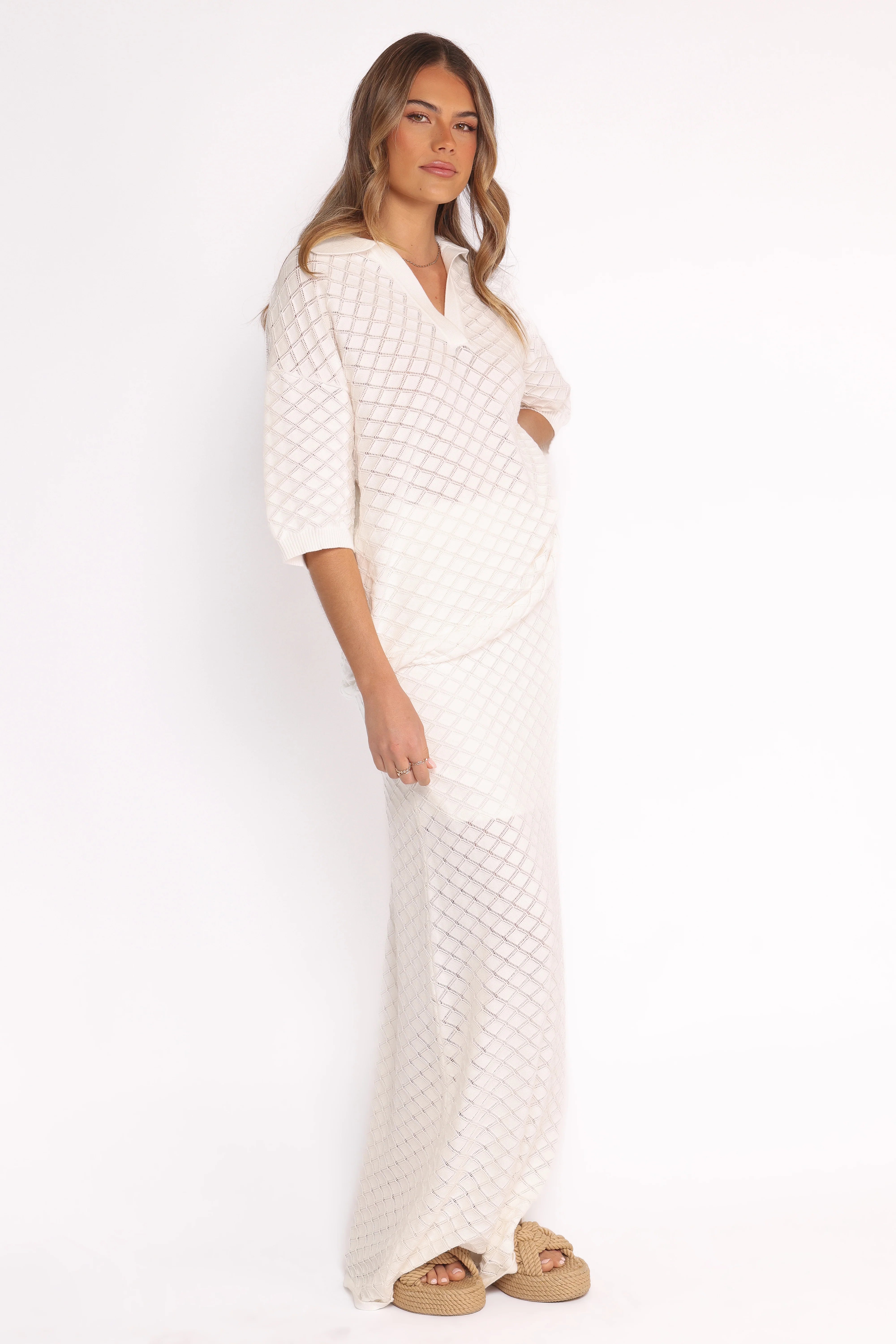 Meera Midi Skirt White