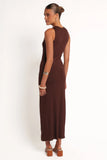 Brody Midi Dress Chocolate
