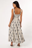 Elise Midi Bow Dress Cream