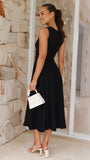 Kaida Midi Dress Black