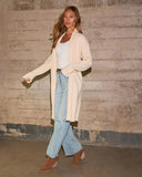 Kinglsey Open Front Long Cardigan