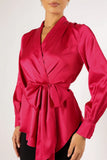 Aydin Wrap Top Magenta