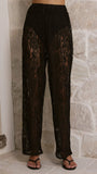 Santana Lace Pants Black
