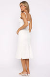 Empire Energy Midi Skirt White
