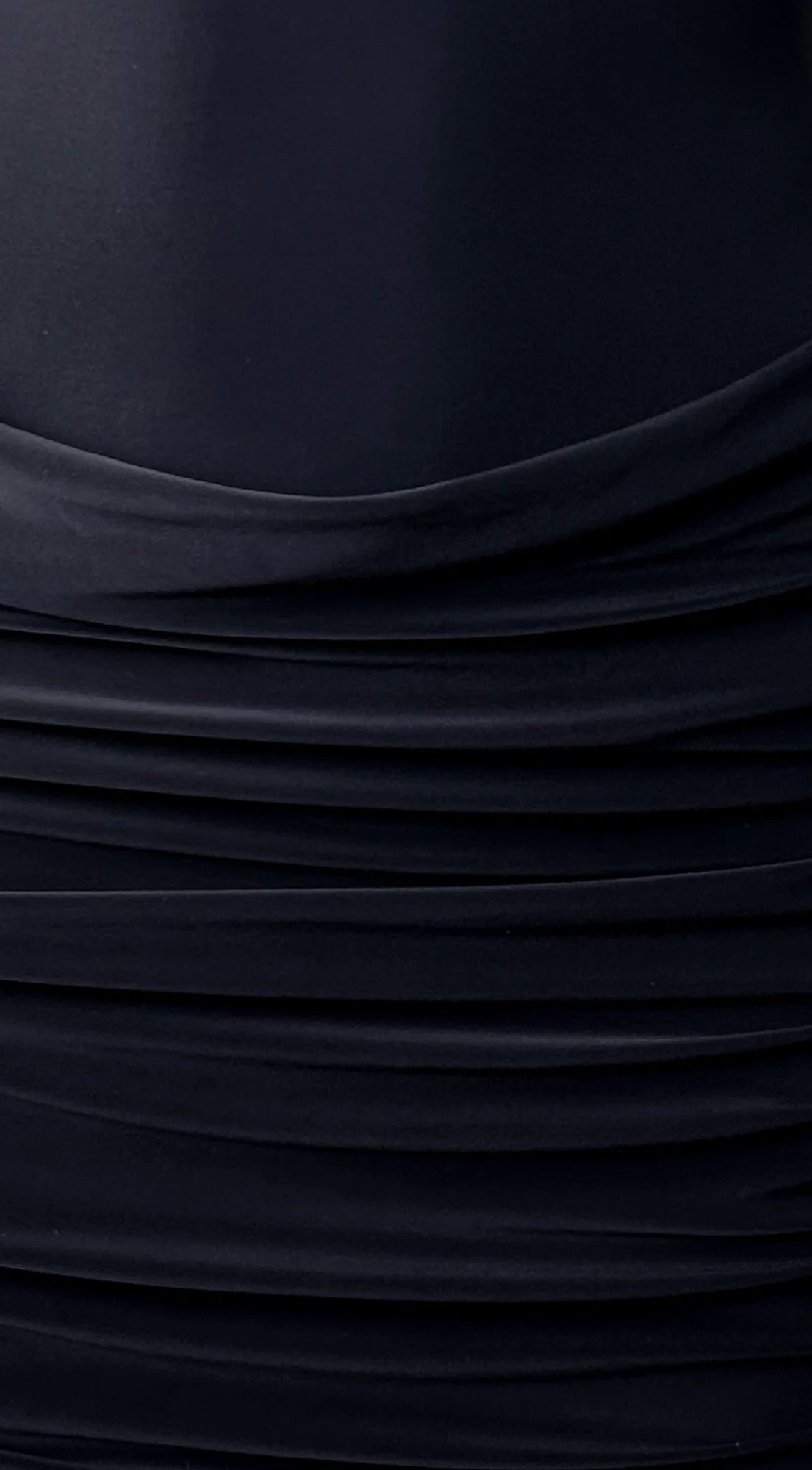 Maribel Ruched Mini Dress Black
