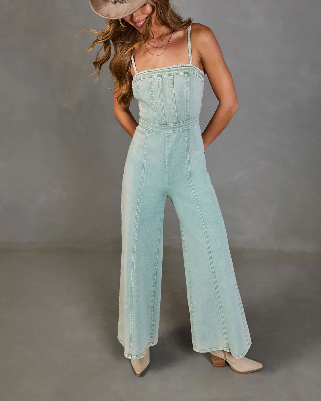 Trendsetter Denim Jumpsuit