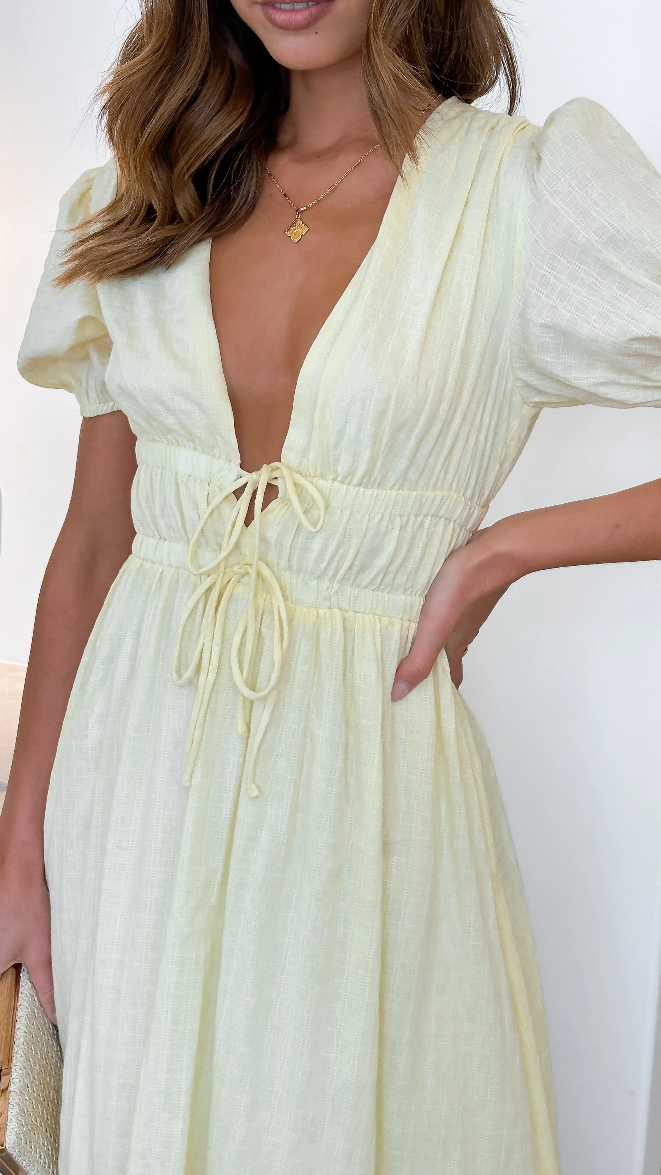 Ena Midi Dress Yellow