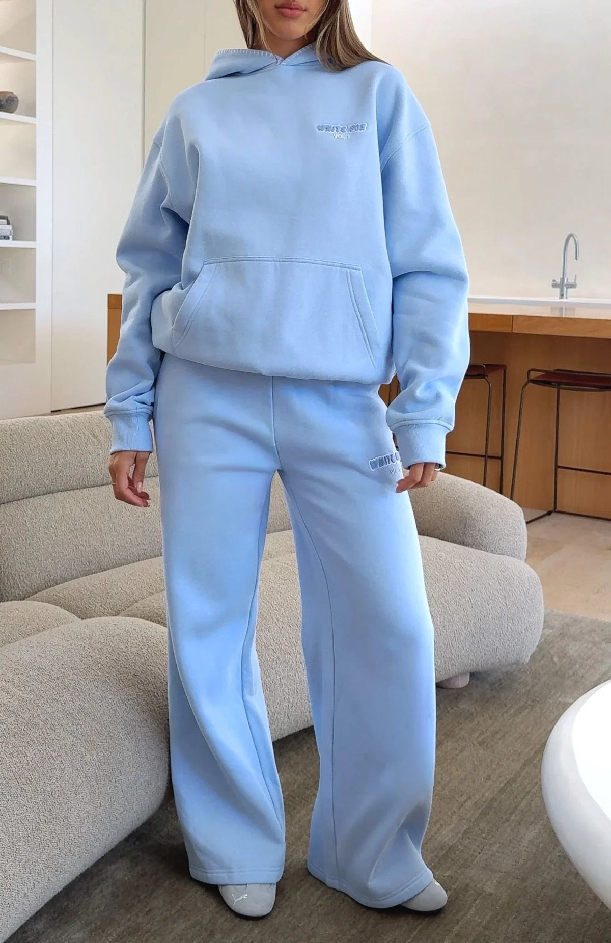 Vol 1 Wide Leg Sweatpants Blue