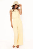 Brenna Cotton Jumpsuit Baby Yellow