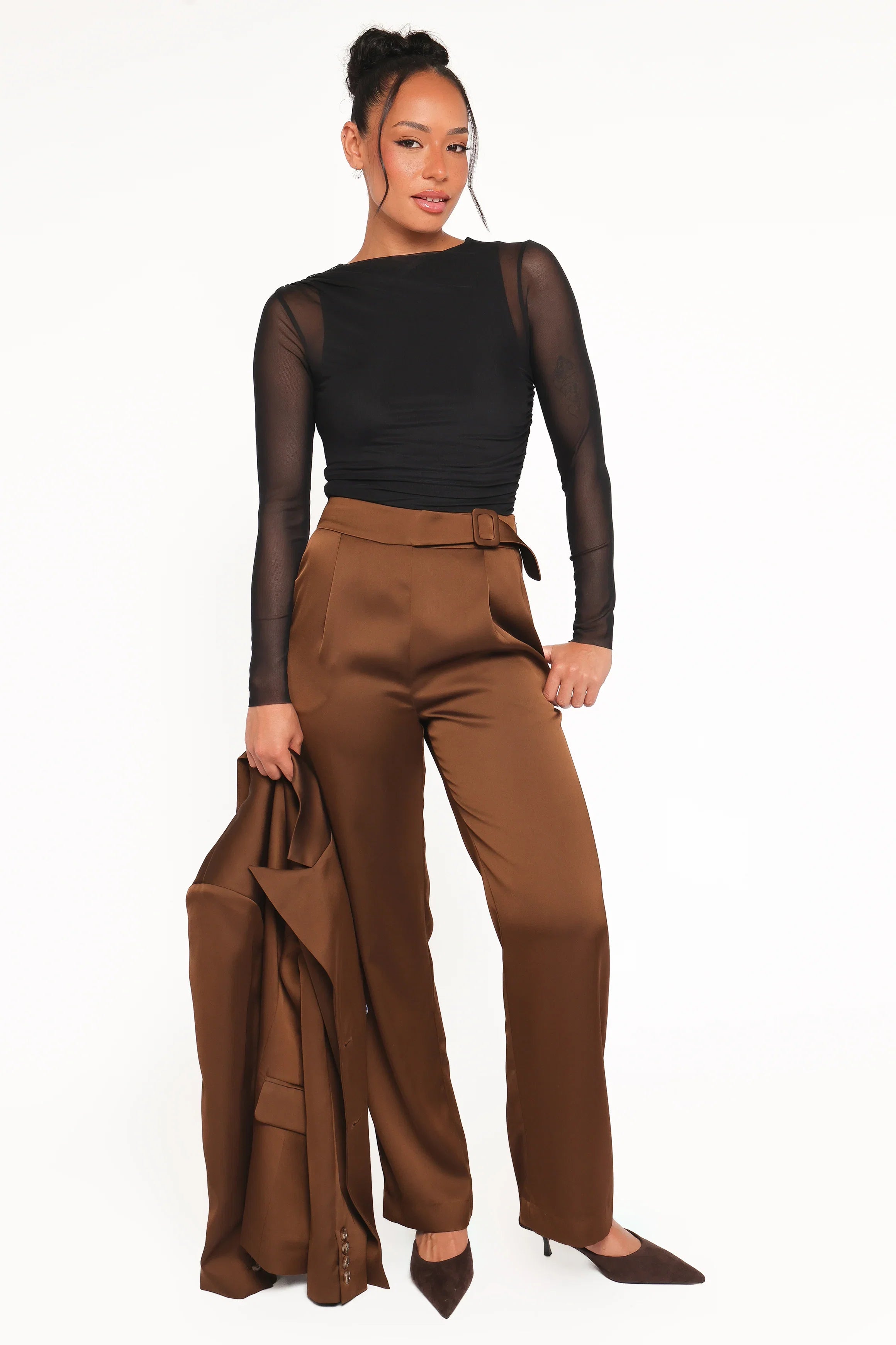 Trina Tailored Pant Brown