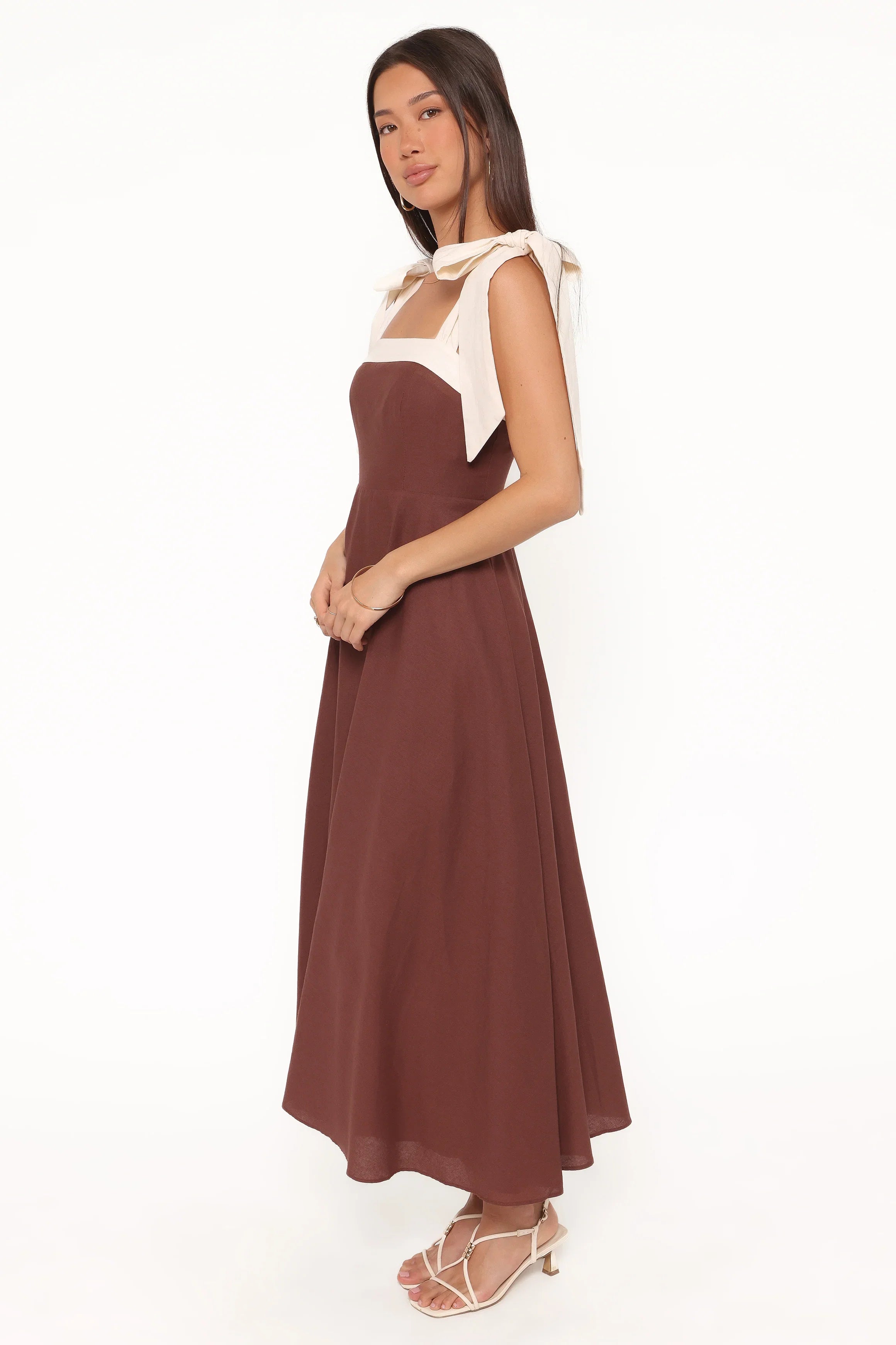Olinda Midi Dress Chocolate