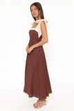 Olinda Midi Dress Chocolate