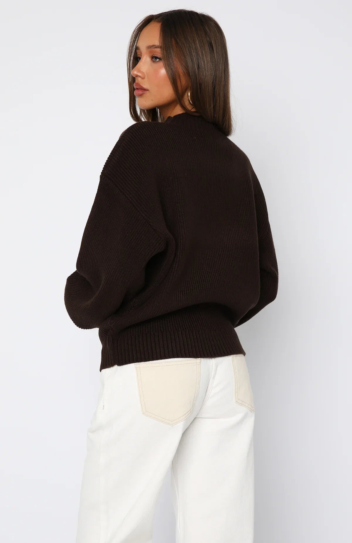 Keep It Classic Knit Sweater Chocolate