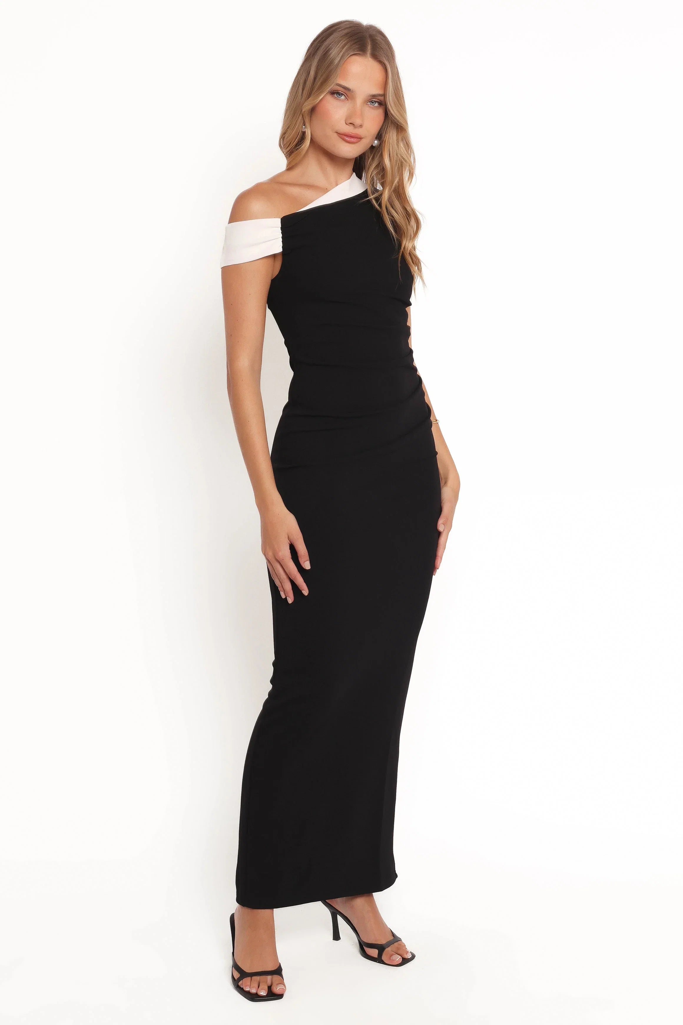 Jayda Maxi Dress Black White