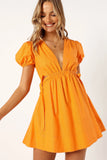 Sachie Cut Out Mini Dress Orange