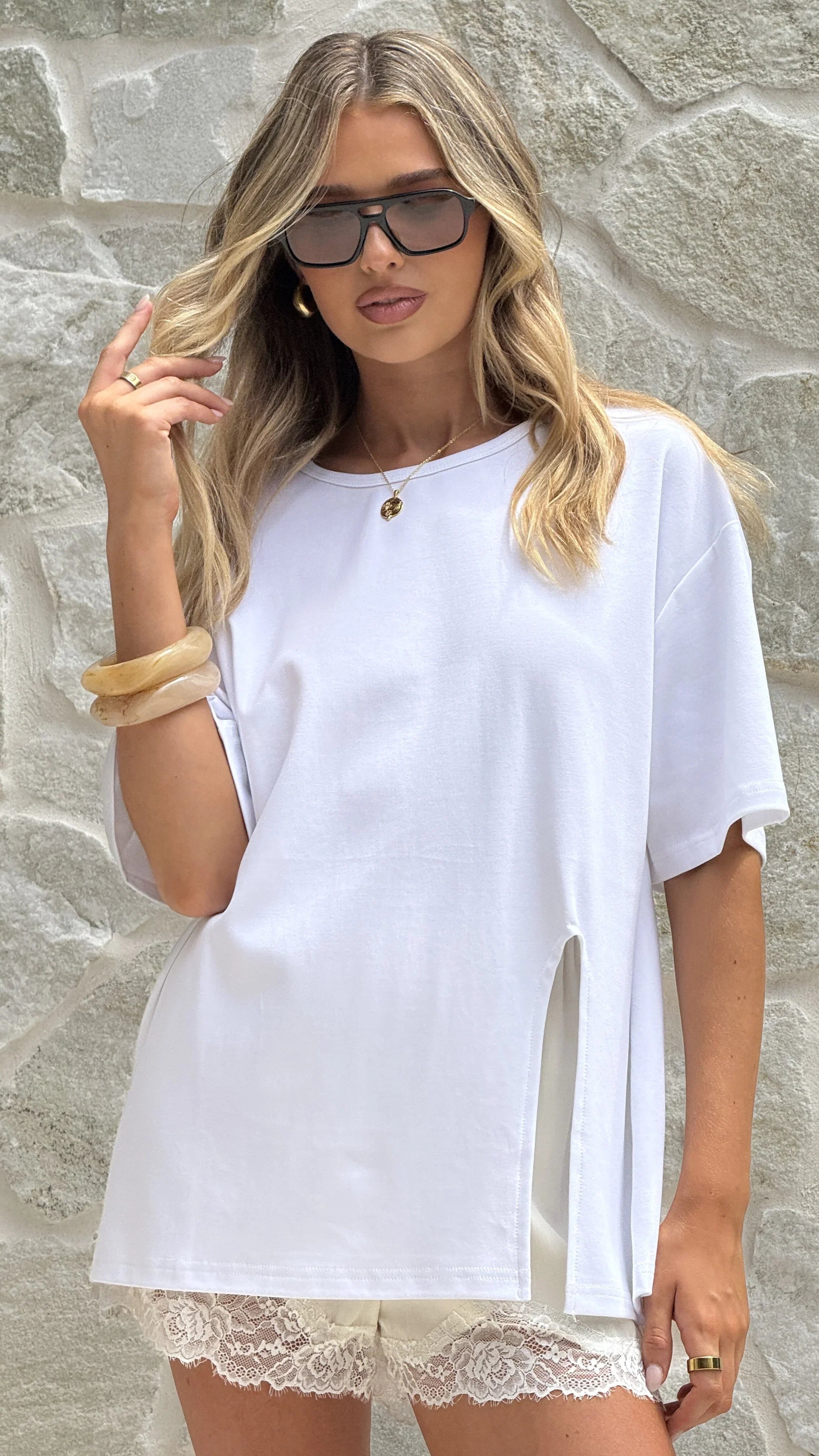 Indie Oversized Tee White