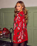 Twilight Garden Print Cardigan Mini Dress