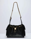 Borgia Quilted Crossbody Bucket Bag