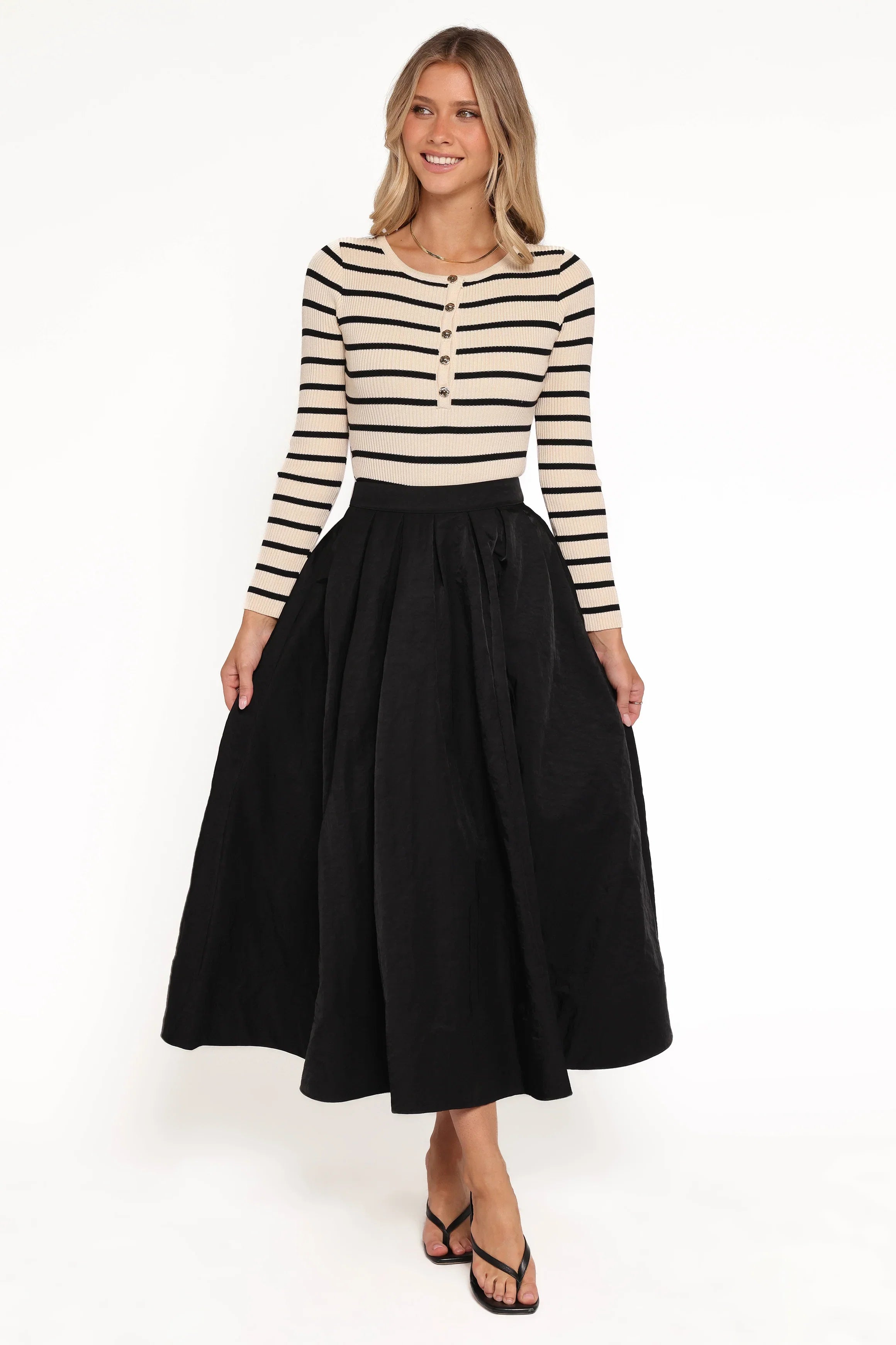 Yuki Circle Skirt Black