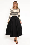 Yuki Circle Skirt Black