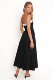 Marais Strapless Midi Dress Black