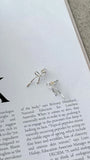 Velika Bow Earrings Silver