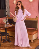 Soft Sway Pleated Wide Leg Pants