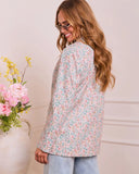 Dewy Meadow Floral Print Blazer