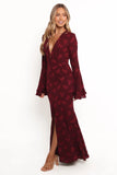 Sarey Maxi Dress Burgundy