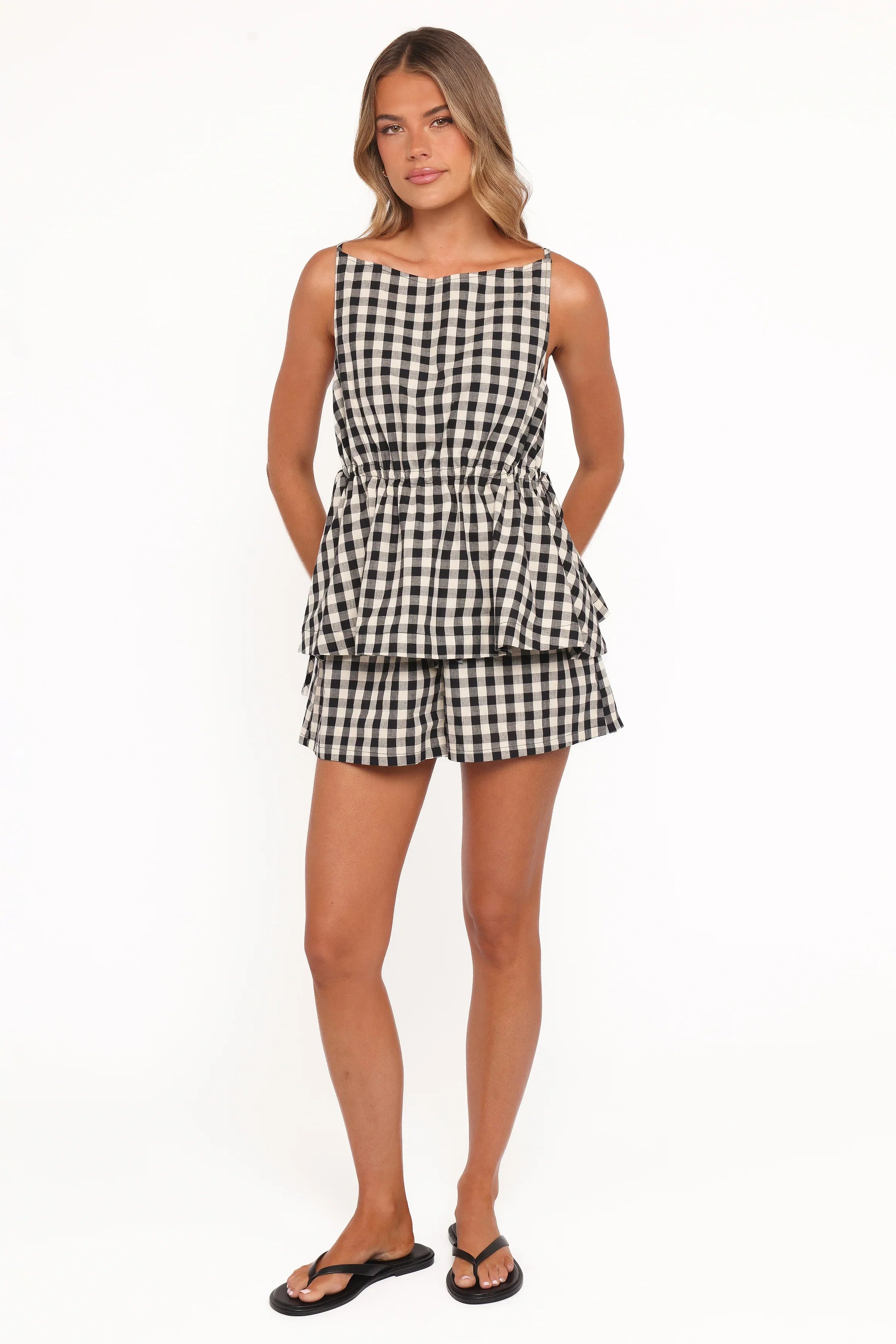 Rory Shorts Black Gingham