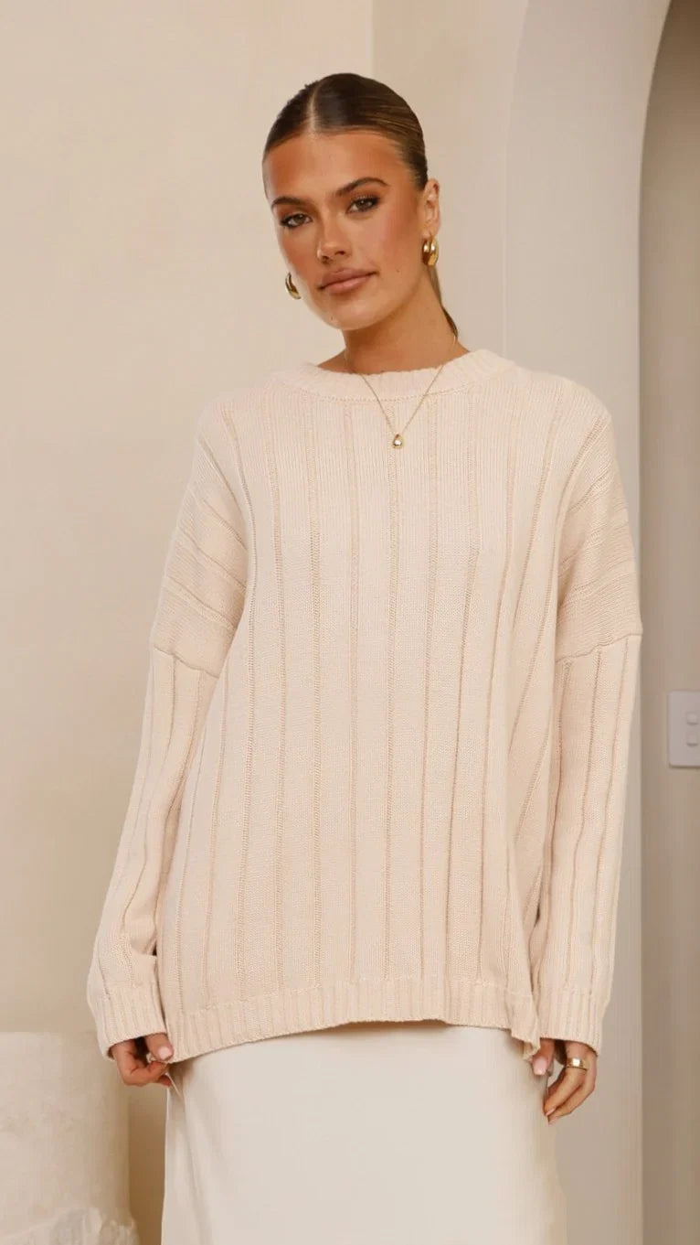 Naiva Oversized Knit Cream
