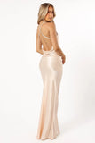 Kaye Halterneck Maxi Dress Champagne