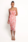 Tempest Midi Dress Pink Floral