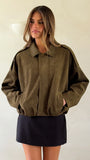 Leela Bomber Jacket Khaki