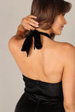 Aria Velvet Jumpsuit Black